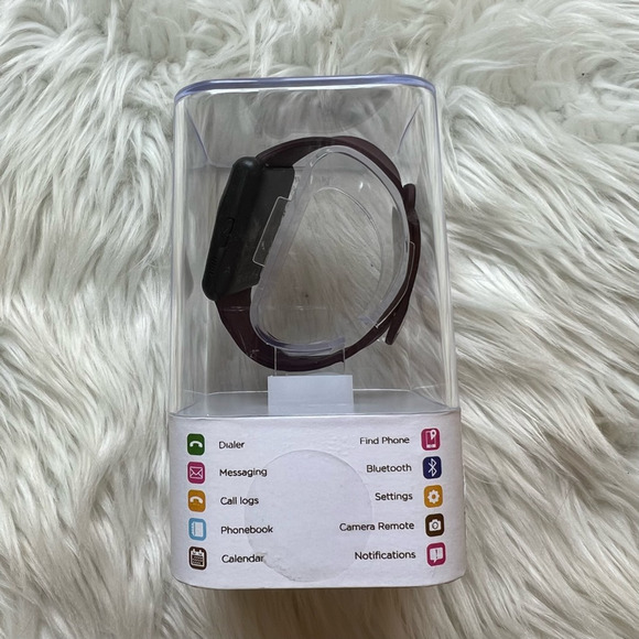 iTouch Air Smart Watch Android Wear Wearables Red Gunmetal Rubber Bluetooth 41mm - Picture 5 of 8